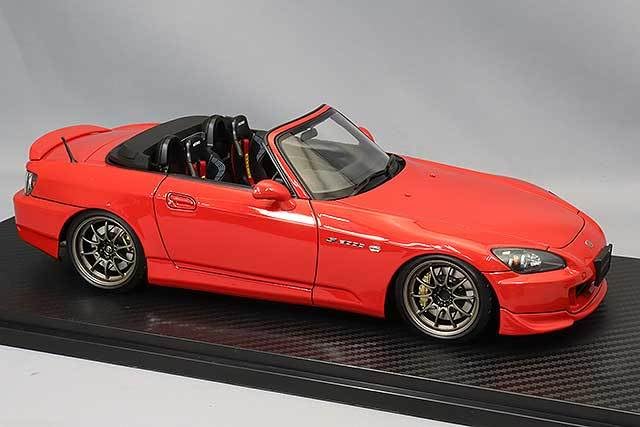 Amazon.co.jp: イグニッションモデル 1/18 S2000 AP2 レッド/BBS RG-R